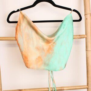 12th Tribe Palm Canyon Tie Crop Top Size Small